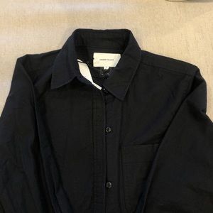 CURRENT/ELLIOT women’s black button down shirt